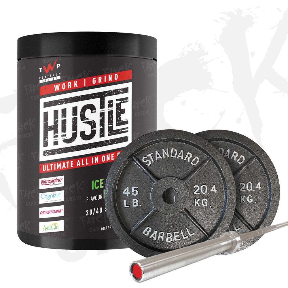 HUSTLE / 7ft OLYMPIC BAR / 60KG SET