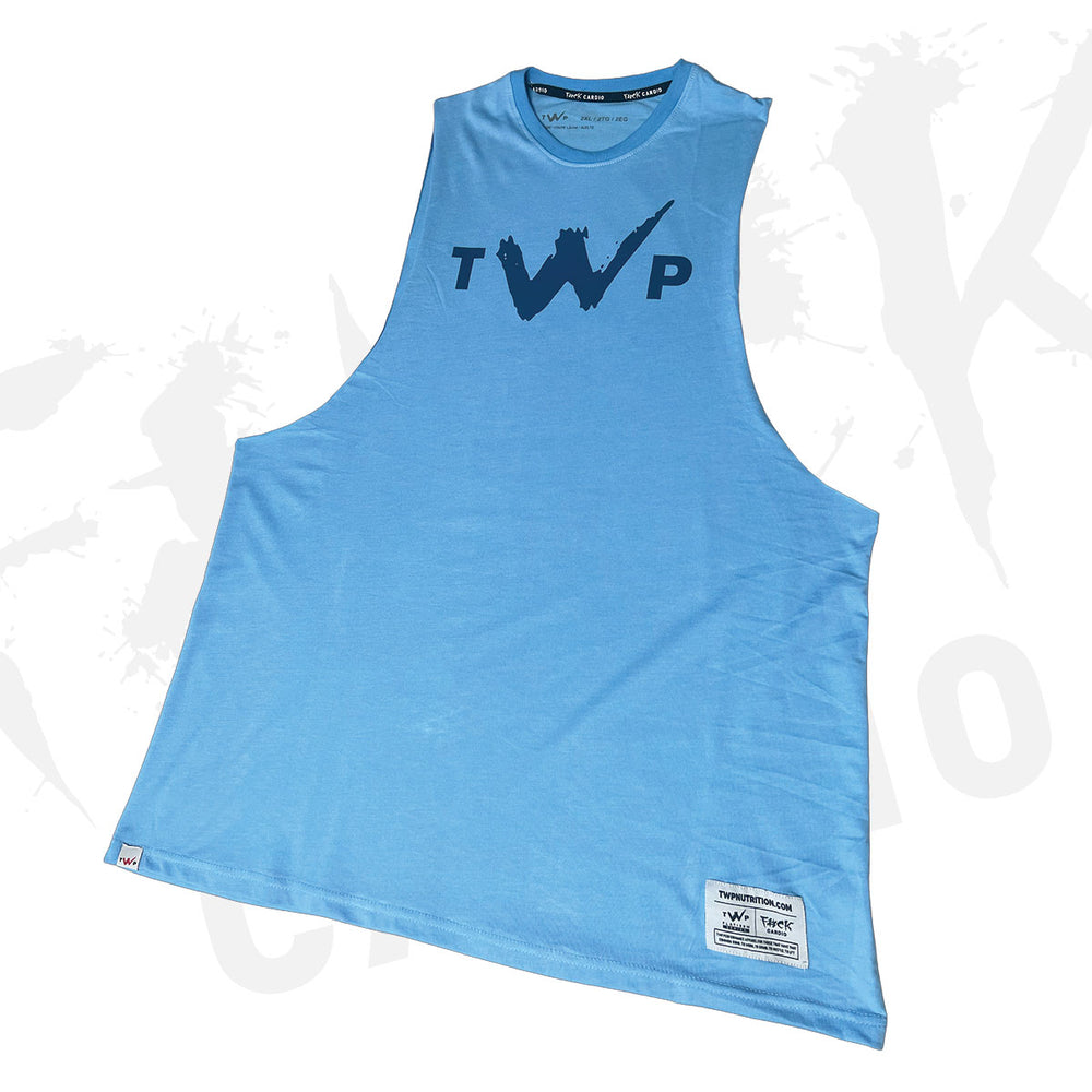 TWP logo teal drop arm tank